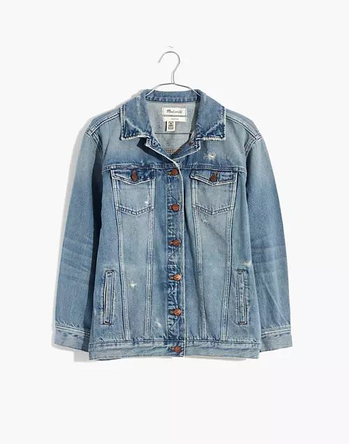 The Oversized Jean Jacket in Westend Wash | Madewell