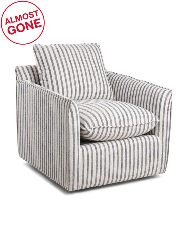 Sadie Striped Swivel Chair | TJ Maxx