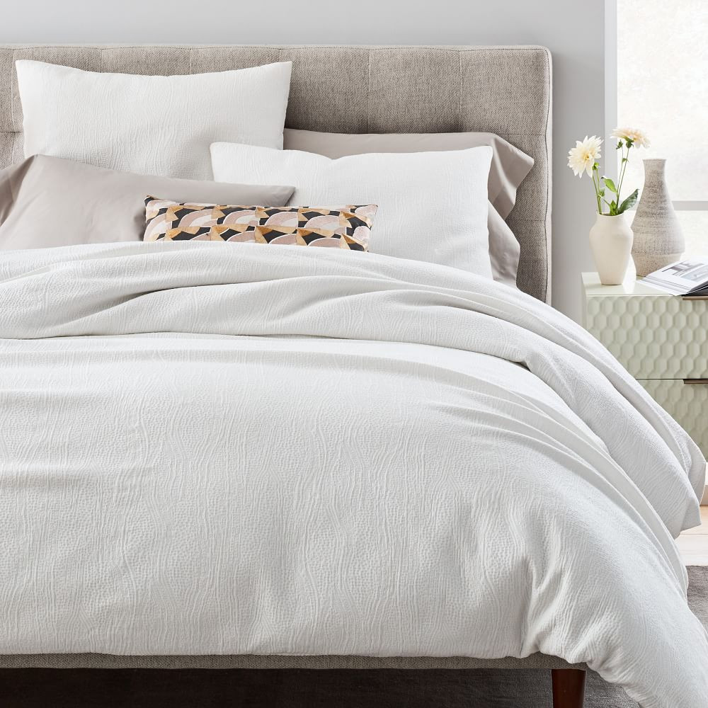 TENCEL™ & Cotton Matelasse Duvet Cover & Shams | West Elm (US)