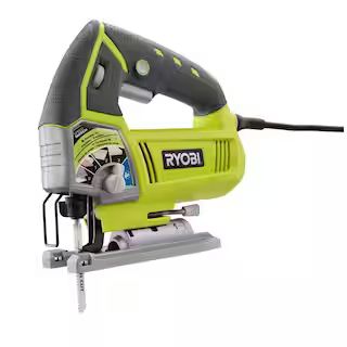 RYOBI 4.8 Amp Corded Variable Speed Orbital Jig Saw JS481LG - The Home Depot | The Home Depot