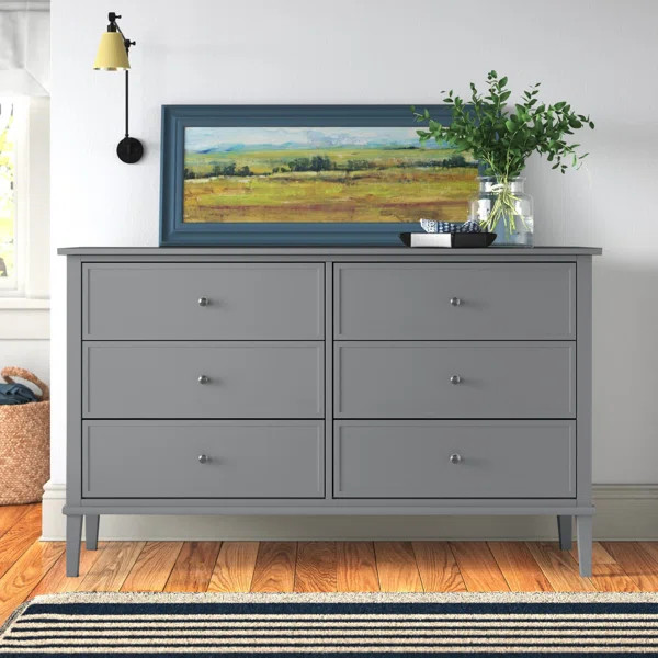 Gerber 6 Drawer 55.3" W Dresser | Wayfair North America