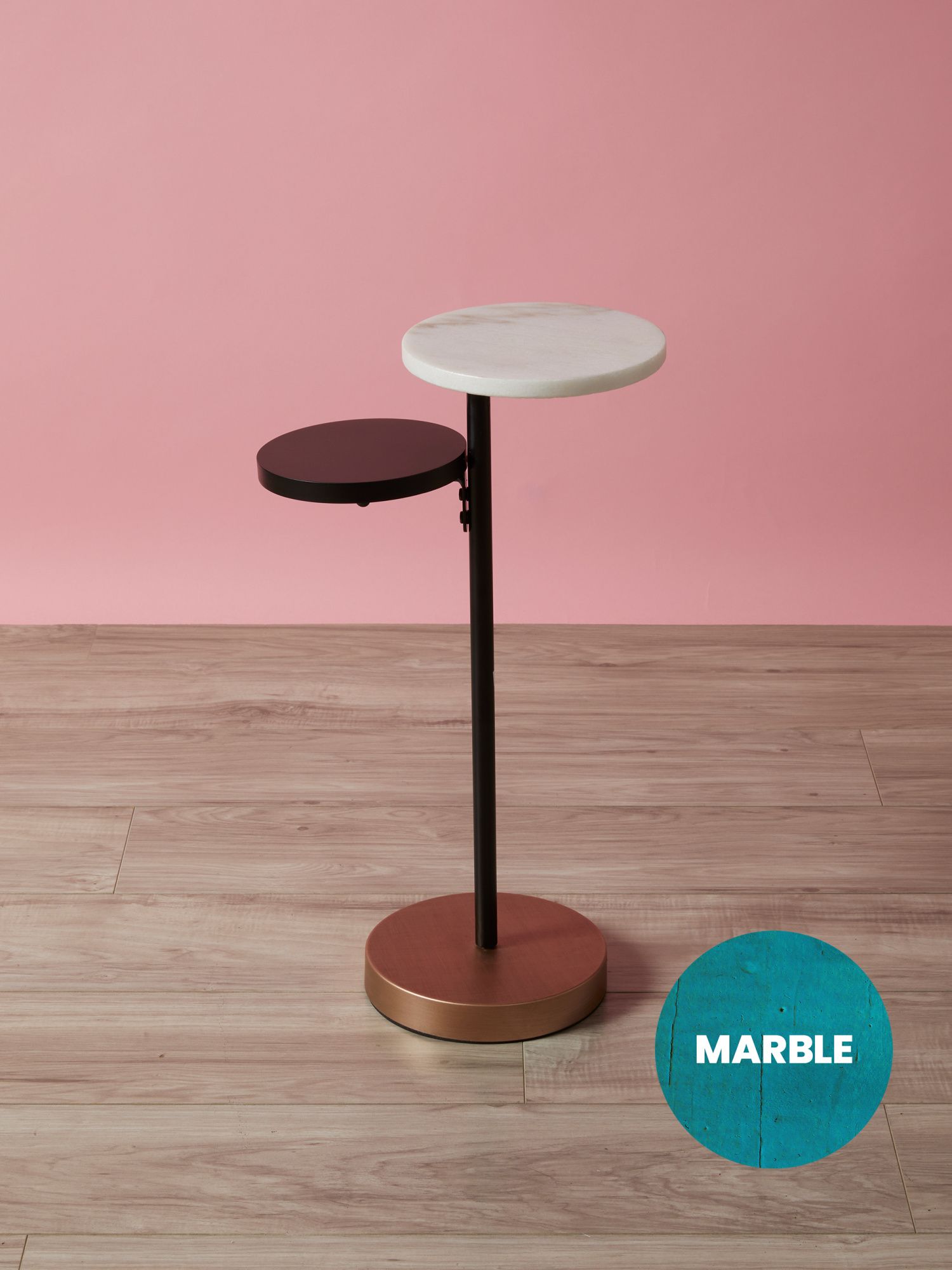 24in Marble Eclipse Drink Table | HomeGoods