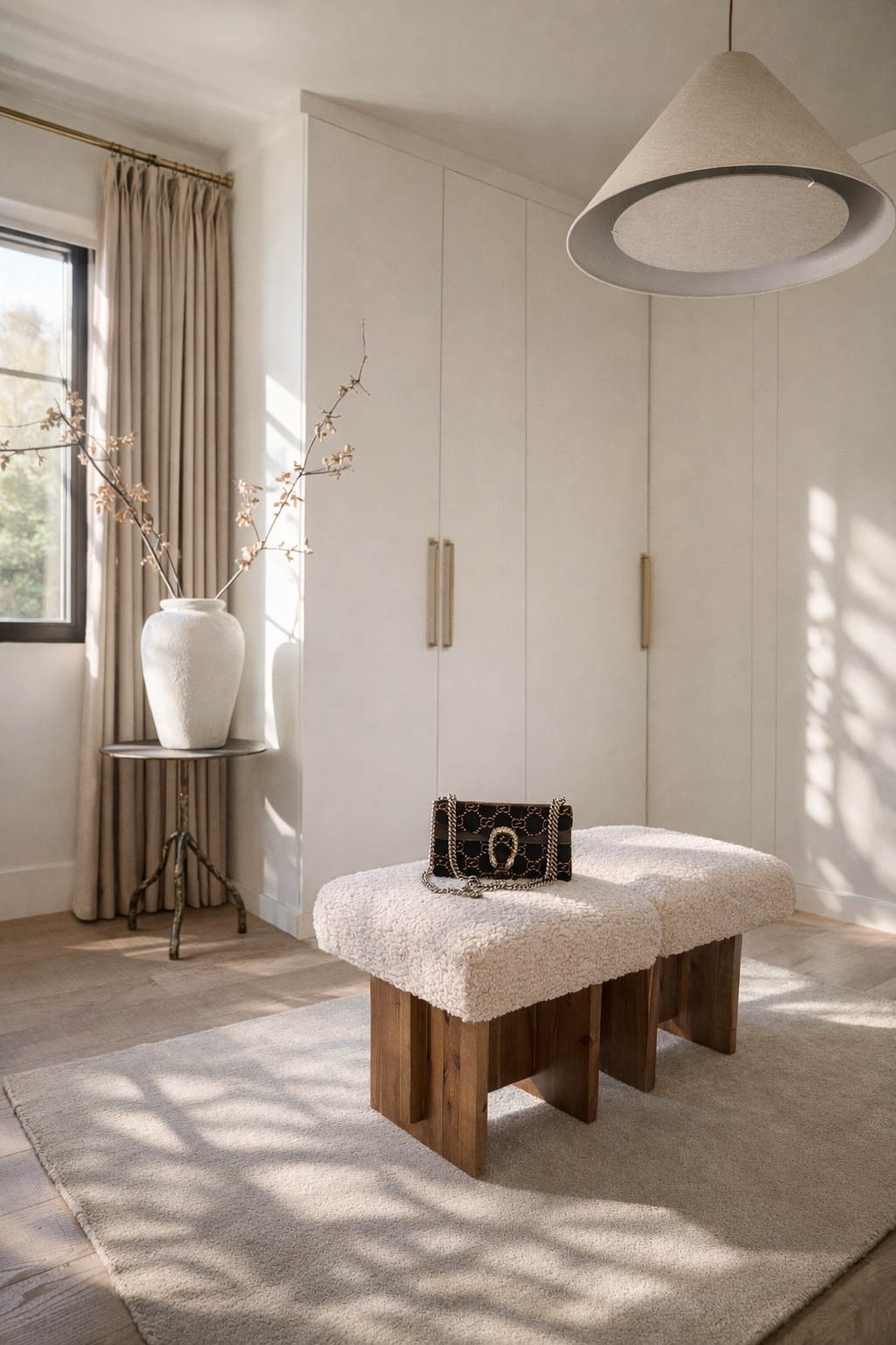 My closet was missing this one thing—window treatments!

So happy to be partnering with @twopagescurtains as they celebrate their 11th anniversary—such a special milestone. They helped me put the finishing touches on my closet, and I am in love.

My motorized roman shade makes it so easy to control the light, and the curtains soften everything and make the space feel so much more finished. It’s one of those small details that ends up making the biggest difference.

Comment WINDOW and I’ll send you the link + use code EVA22 for 22% off.

SHADE DETAILS:
Jawara | Ivory Beige | Cordless Motorized Roman Shade | Outside Mount 

CURTAIN DETAILS:
Grey Beige #1908-6 | Linen | Memory Shaped Triple Pleat | Unlined
.
.
.
#closetinspo #neutralhome #windowtreatments #homeupgrade #interiordesign closet makeover, walk in closet ideas, closet styling, curtain styling ideas, neutral closet decor, small space upgrades, home refresh ideas, roman shades, linen curtains, interior styling tips, modern organic home, closet organization aesthetic, everyday home upgrades, soft neutral interiors, home details

#LTKHome