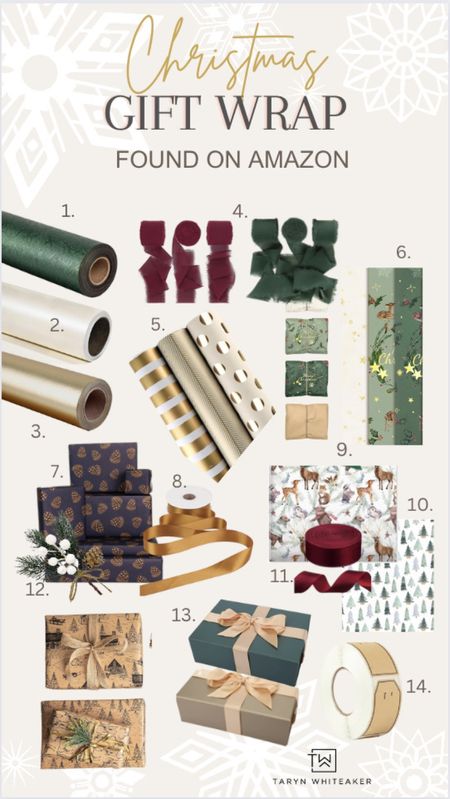 My picks for a cohesive chic and luxurious Christmas gift wrap! 

#LTKGiftGuide #LTKSeasonal #LTKHoliday