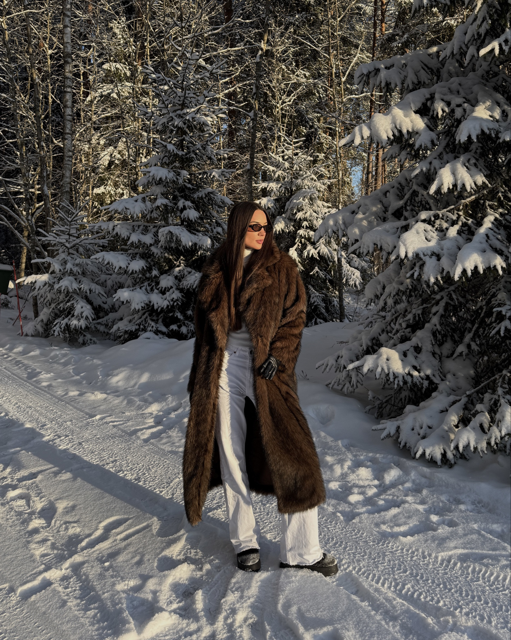 Brown fur coat, winter outfit inspirations, white jeans, black platform uggs

#LTKootd #LTKSeasonal #LTKgrwm
