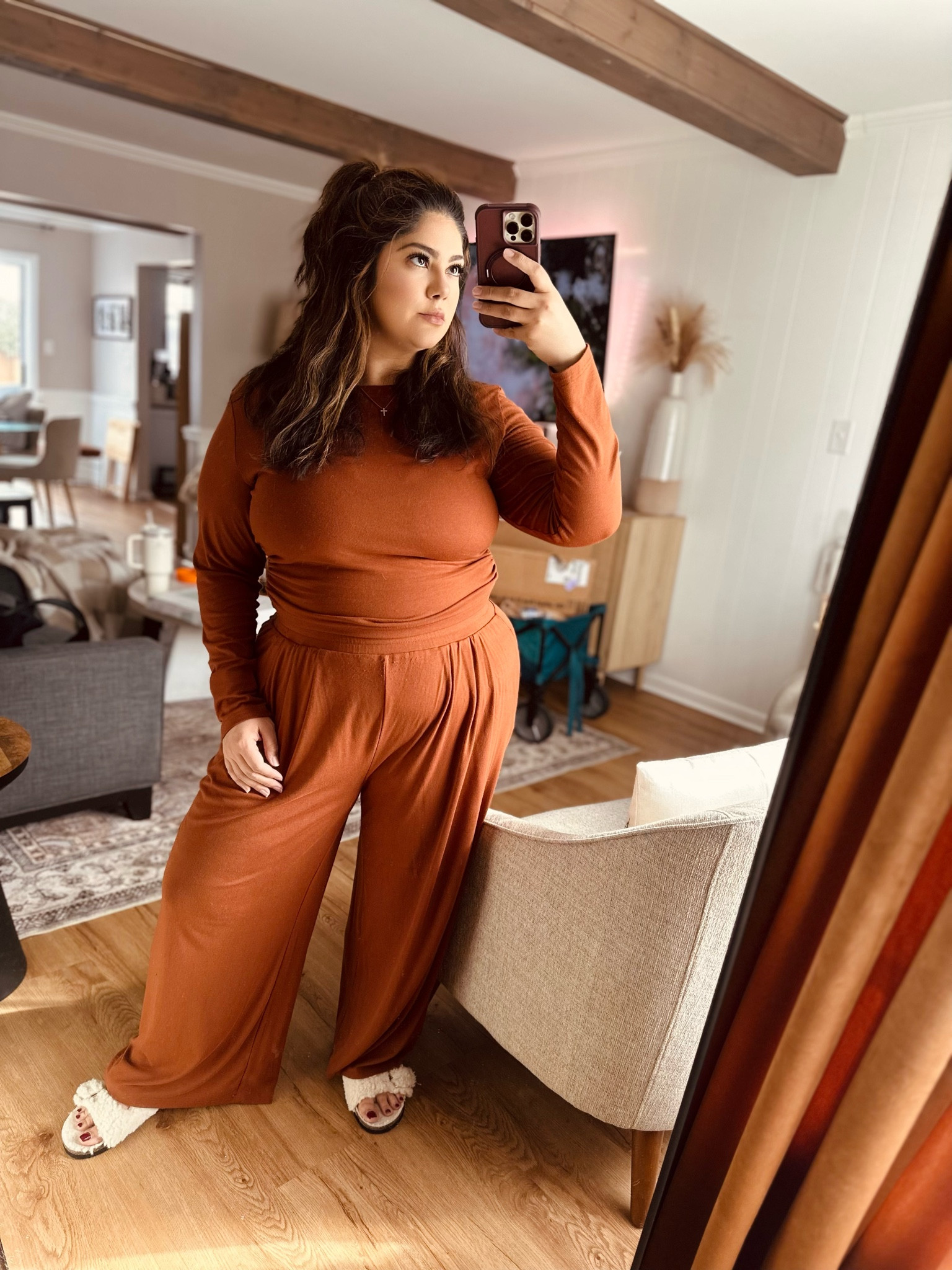 The comfiest two piece set on Amazon! 
Perfect for curvy and plus size women 

Crop top and wide leg pants set 
On sale 
@amazon 
Airport outfit 
Stay at home comfy outfit 


#LTKFindsUnder50 #LTKPlusSize #LTKMidsize