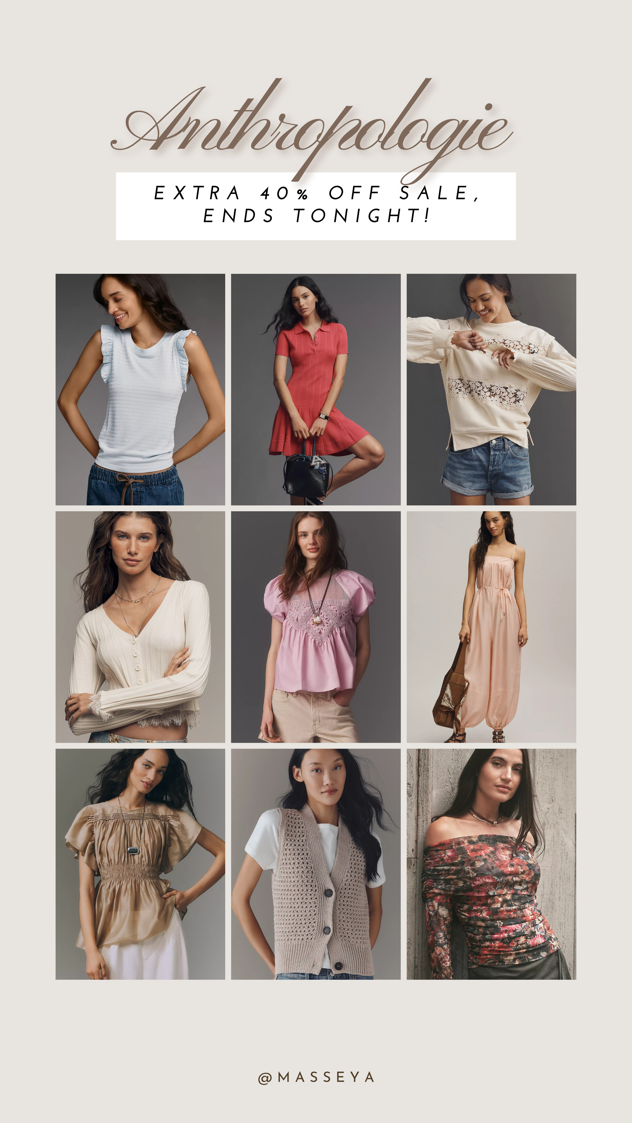 anthropologie memorial day sale ends tonight!

anthropologie, on sale, spring fashion, summer finds 

 #LTKSeasonal #LTKSaleAlert
