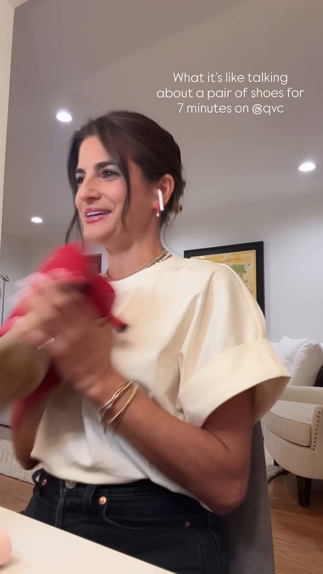 On air with QVC talking about my favorite thing…shoes 