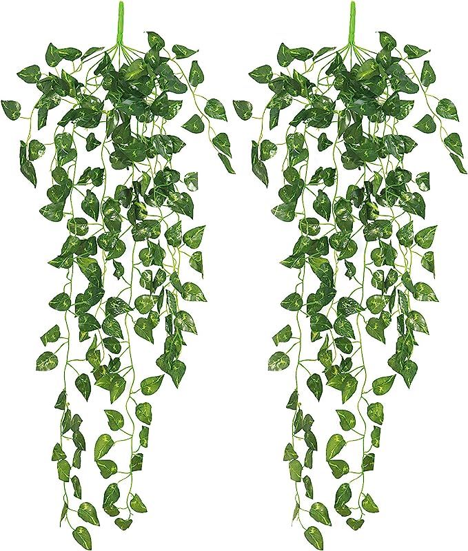 Yatim 90 cm Money Ivy Vine Artificial Plants Greeny Chain Wall Hanging Leaves for Home Room Garde... | Amazon (US)