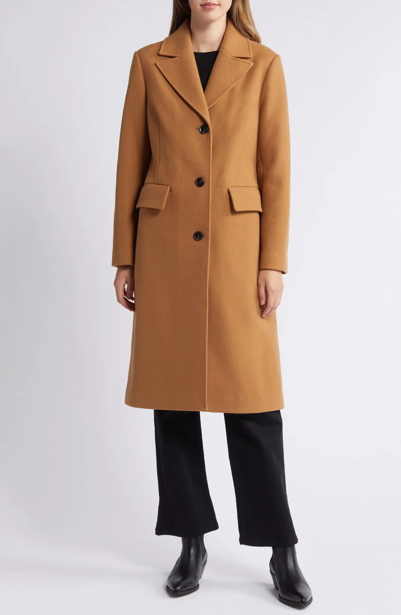 BCBGMAXAZRIA Single Breasted Walking Coat | Nordstrom | Nordstrom