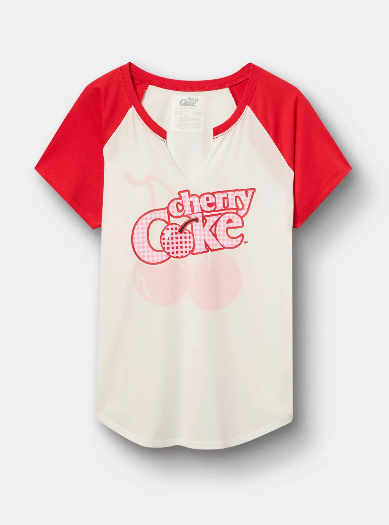 Cherry Coke Classic Cotton Raglan Tee | Torrid (US & Canada)