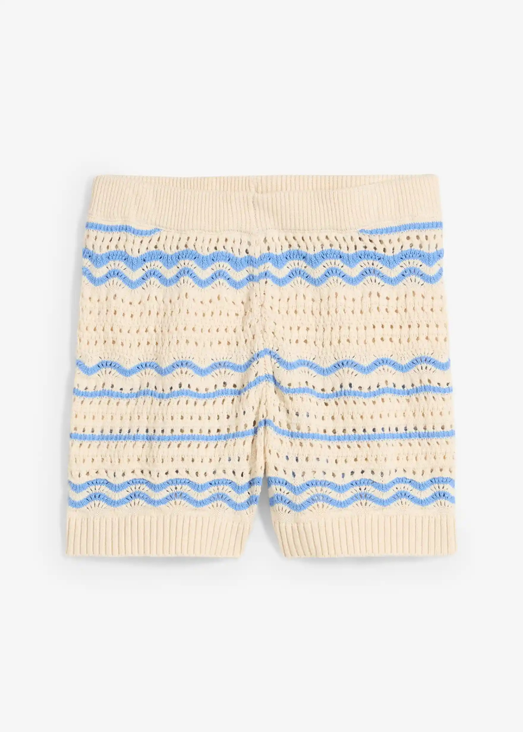 Lässige Shorts in Häkeloptik aus luftigem Baumwoll-Leinen-Mix | Bonprix DE