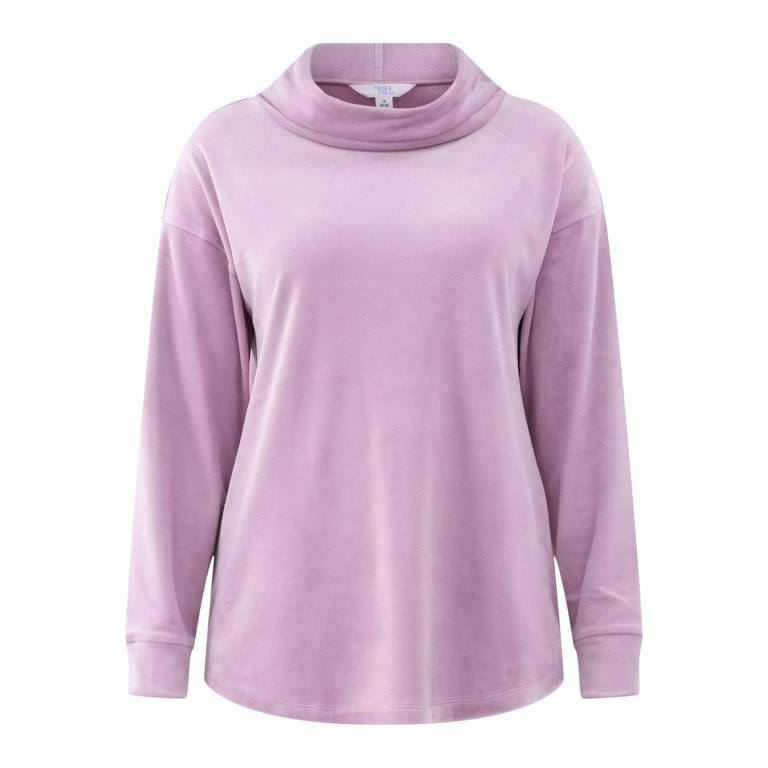 Time and Tru Women's Cozy Cowl Neck Top with Long Sleeves, Sizes XS-XXXL | Walmart (US)
