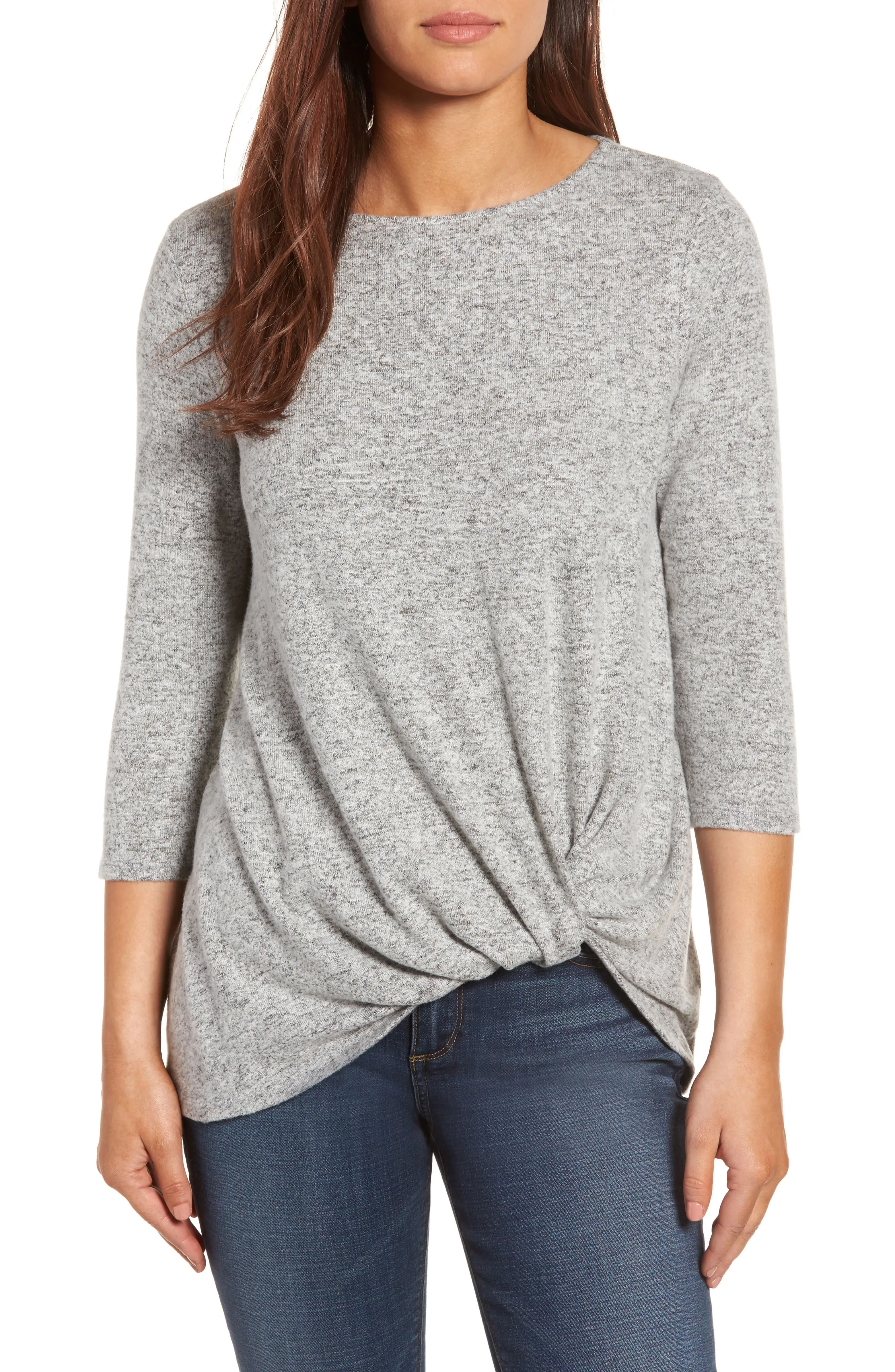 Cozy Twist Front Pullover | Nordstrom