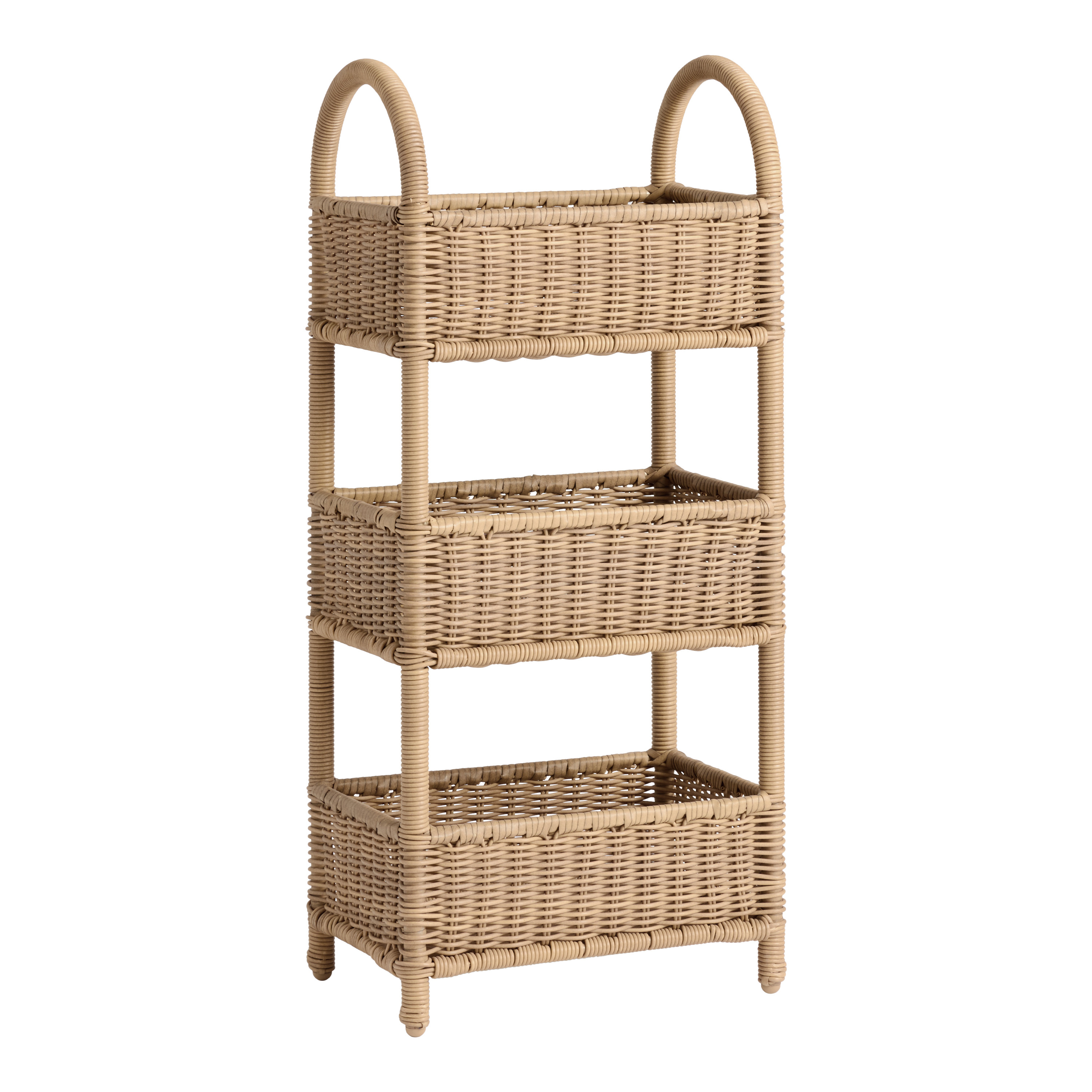 Leya All Weather Wicker Indoor Outdoor Storage Tower | World Market