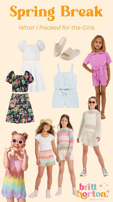 Some of the cute outfits and coverups I got for the girls for our spring break trip to Mexico! The slides come in a bunch of colors! Most pieces are under $25!

#LTKfindsunder50 #LTKtravel #LTKkids