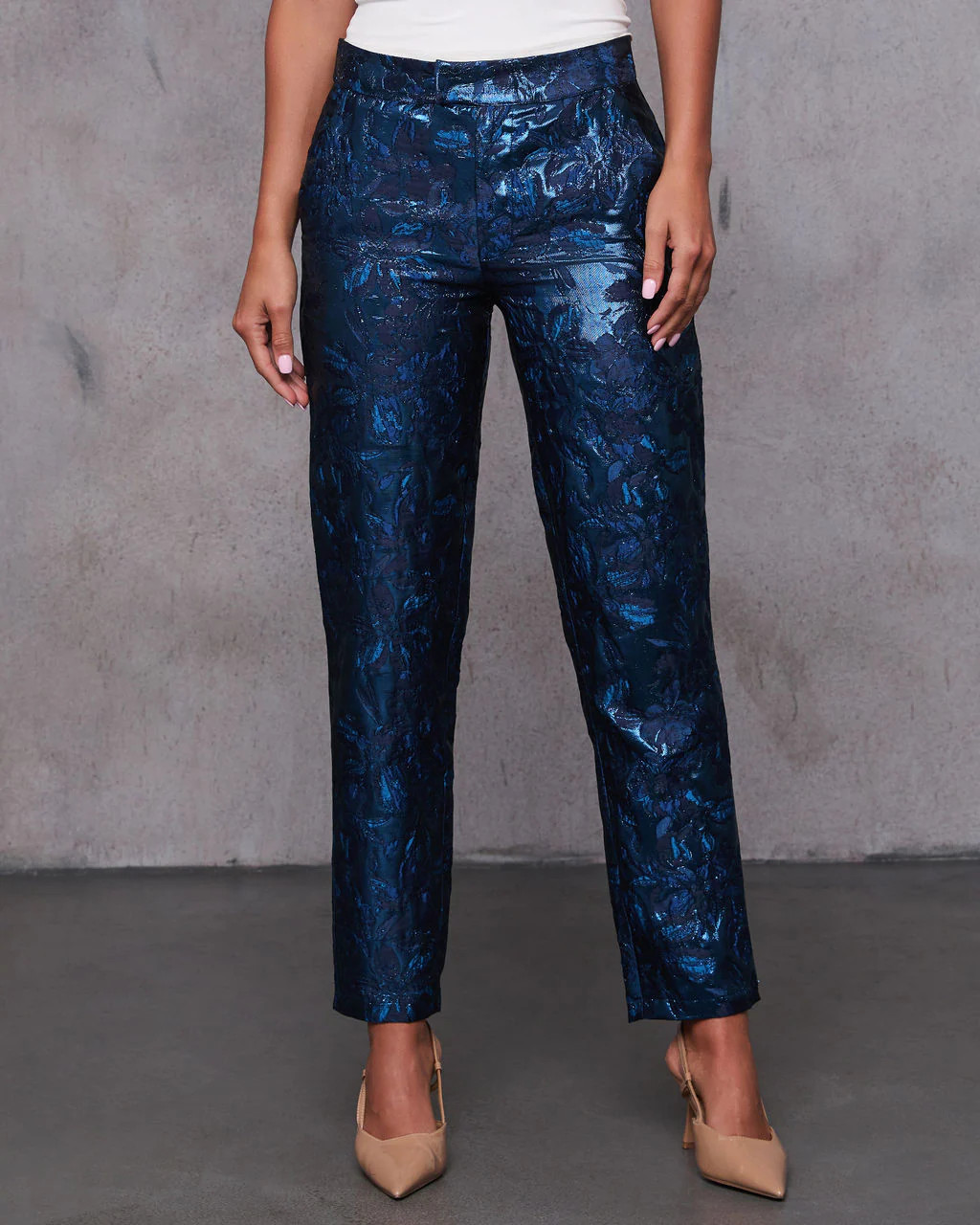 Come Away With Me Floral Jacquard Pants | VICI