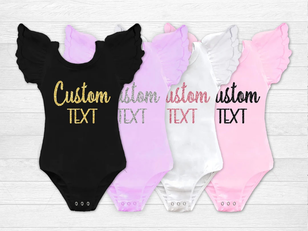 Design Your Own Leotard Personalized Girl Clothes Custom Text Baby Girl Gift Toddler Clothes OVER... | Etsy (US)