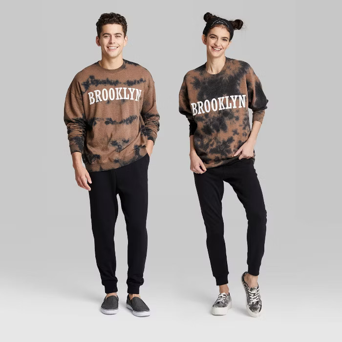 Oversized Sweatshirt - Wild Fable™ Brown Tie-Dye M | Target
