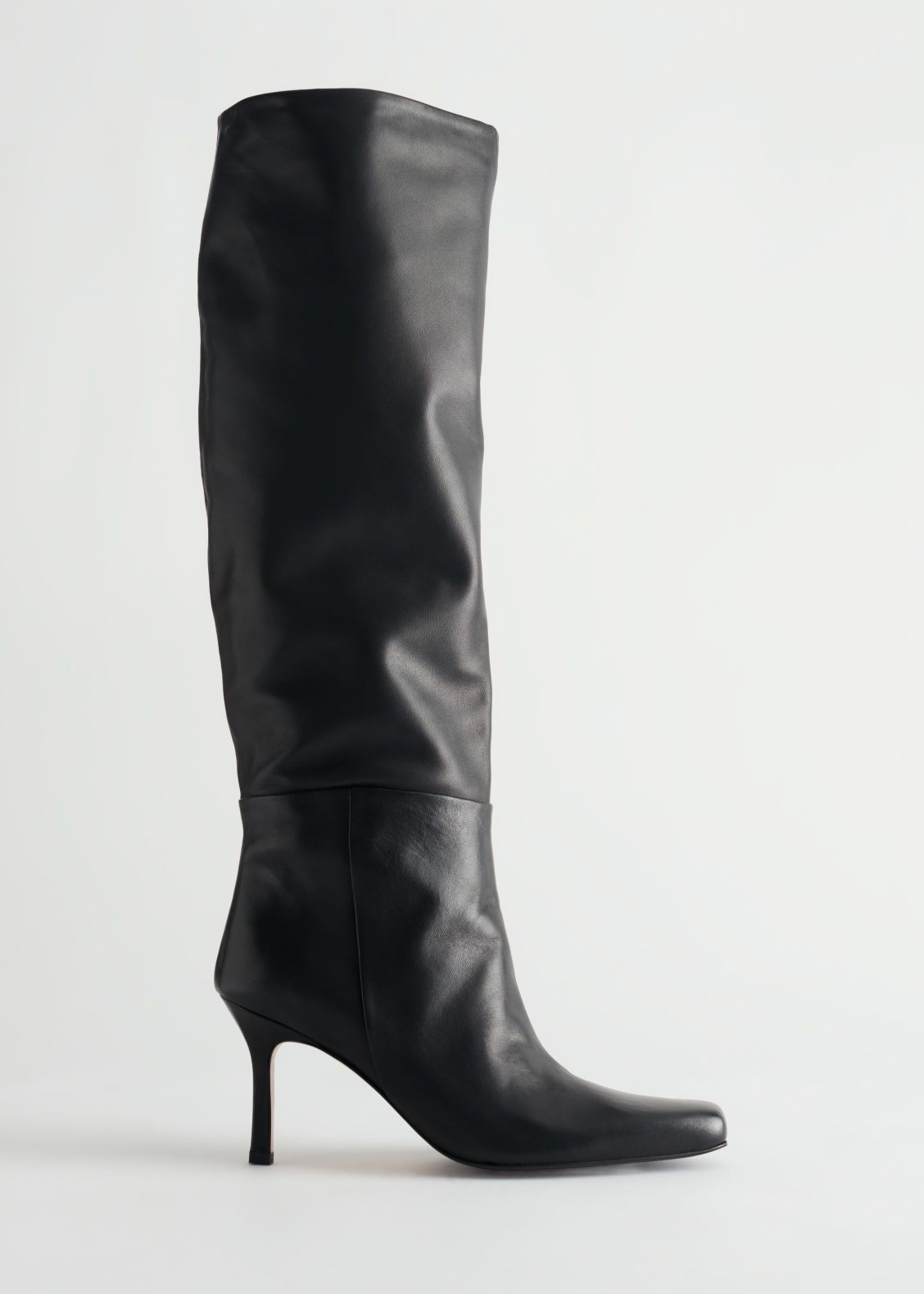 Knee High Leather Boots - Black - & Other Stories GB | & Other Stories (EU + UK)
