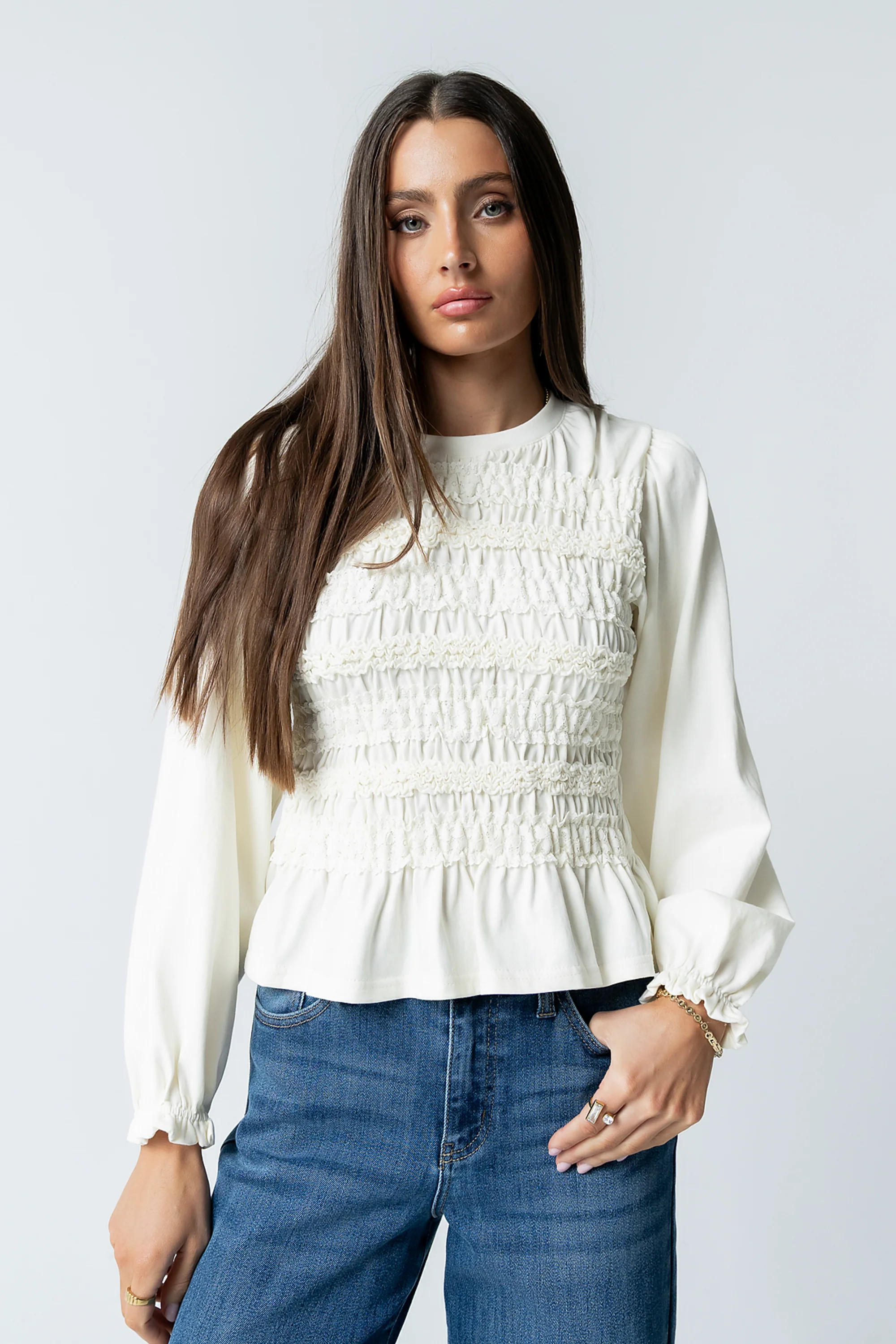 Jodie Shirred Top | Böhme US