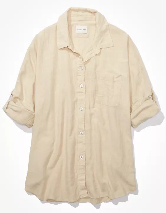 AE Go Big Oversized Shirt | American Eagle Outfitters (US & CA)