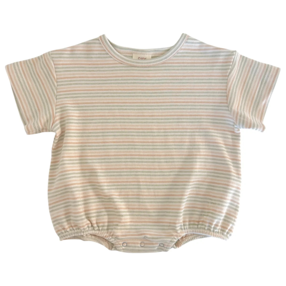Multi Stripe / Organic T-Shirt Bubble | SpearmintLOVE
