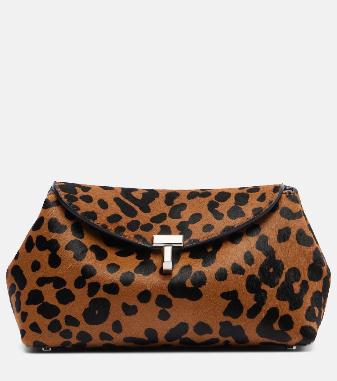 T-Lock Mini leopard-print calf hair clutch | Mytheresa (US/CA)