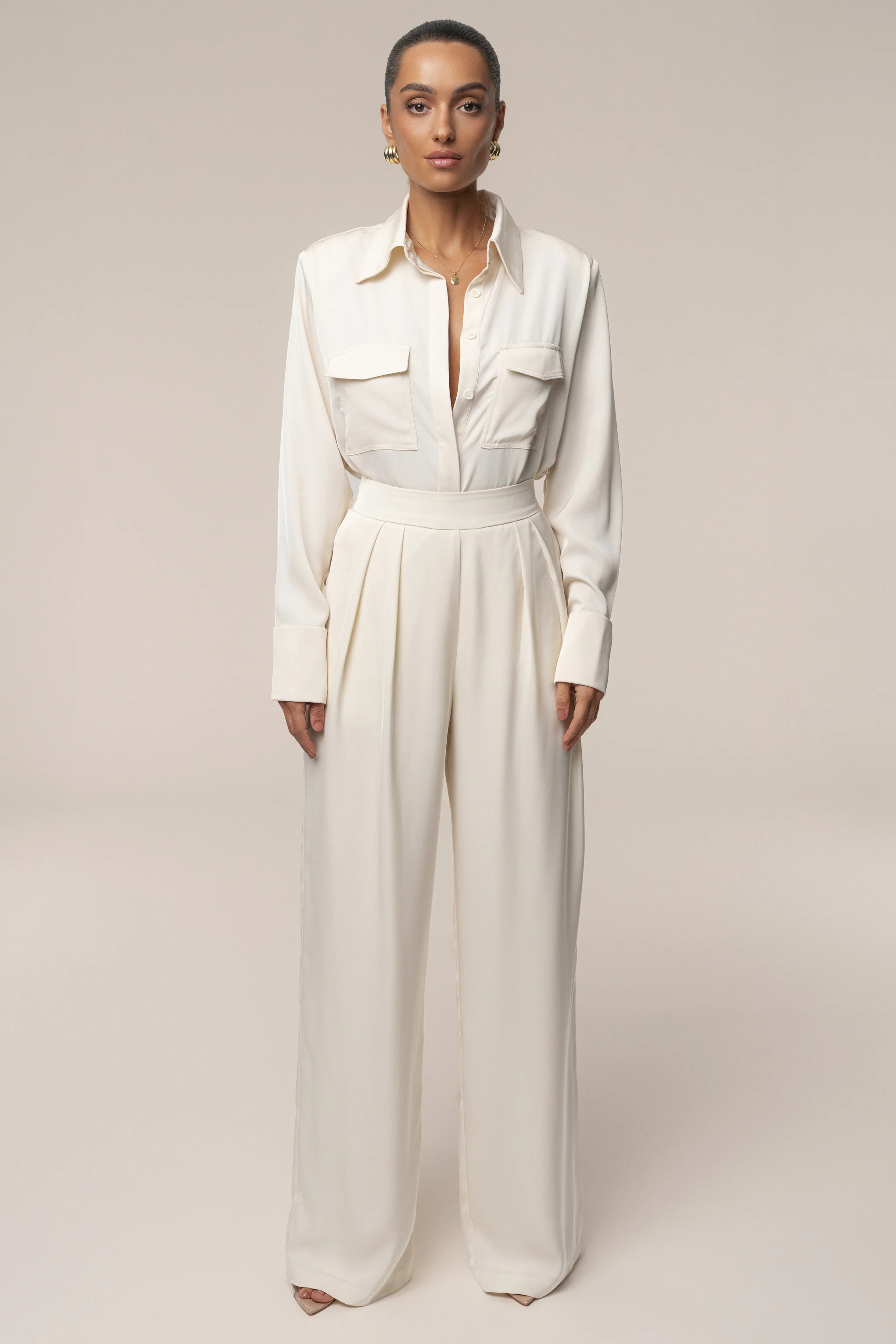 Buttercream Candice Trousers | JLUXLABEL