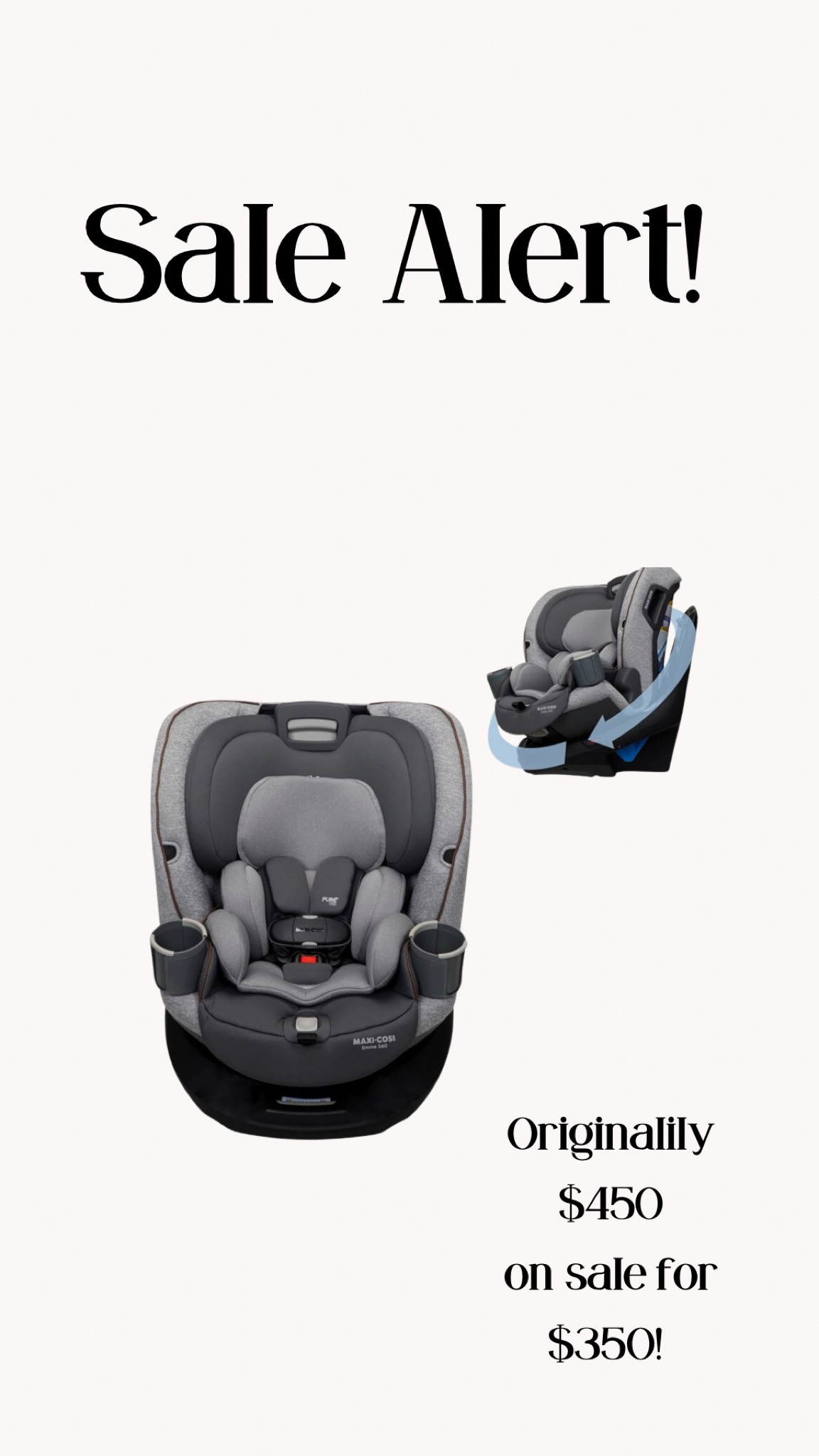 360 Maxi Cosi emme is on sale!



#LTKbaby #LTKkids #LTKtravel