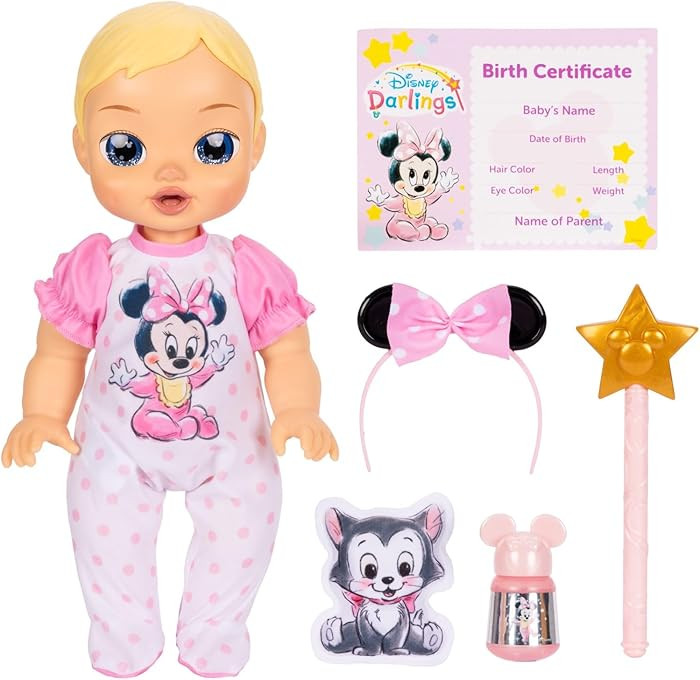 13-Inch Interactive Baby Doll – Magical Lights, Sounds, Music & Wand – Minnie-Inspired Nurtur... | Amazon (US)