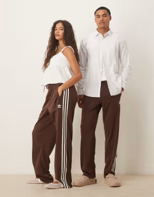 adidas Originals Firebird track pants in brown | ASOS (Global)