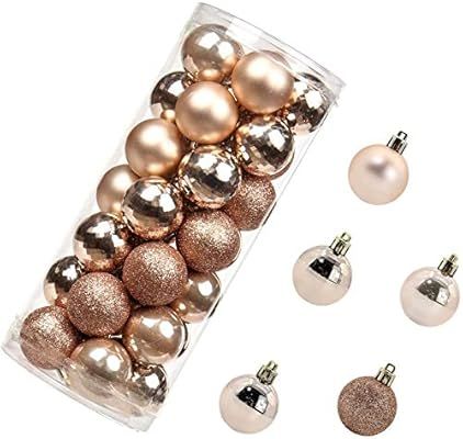 Rexineay Christmas Balls Ornaments for Xmas Tree - 35pcs Shatterproof Christmas Decorations 5 Sty... | Amazon (US)