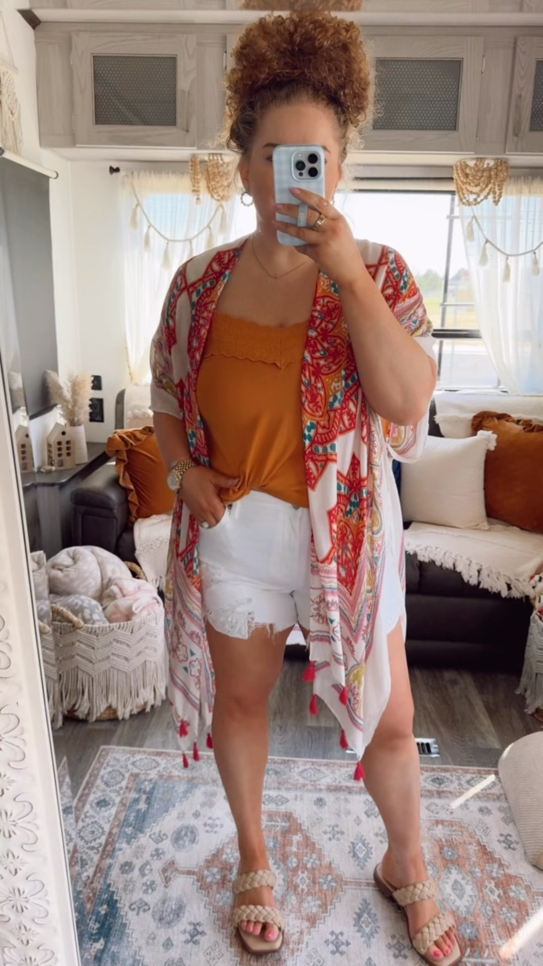 Sunshine layers and easy summer staples ☀️ This combo is giving effortless, throw on and go energy with pieces you’ll rewear all season long 🤍 mustard tank | printed kimono | white denim shorts | summer outfit | boho style | lightweight layers | casual summer look | neutral sandals | braided sandals | everyday outfit | effortless style | warm weather outfit | vacation outfit | easy outfit idea | spring summer fashion

#LTKootd #LTKgrwm #LTKdayinmylife
