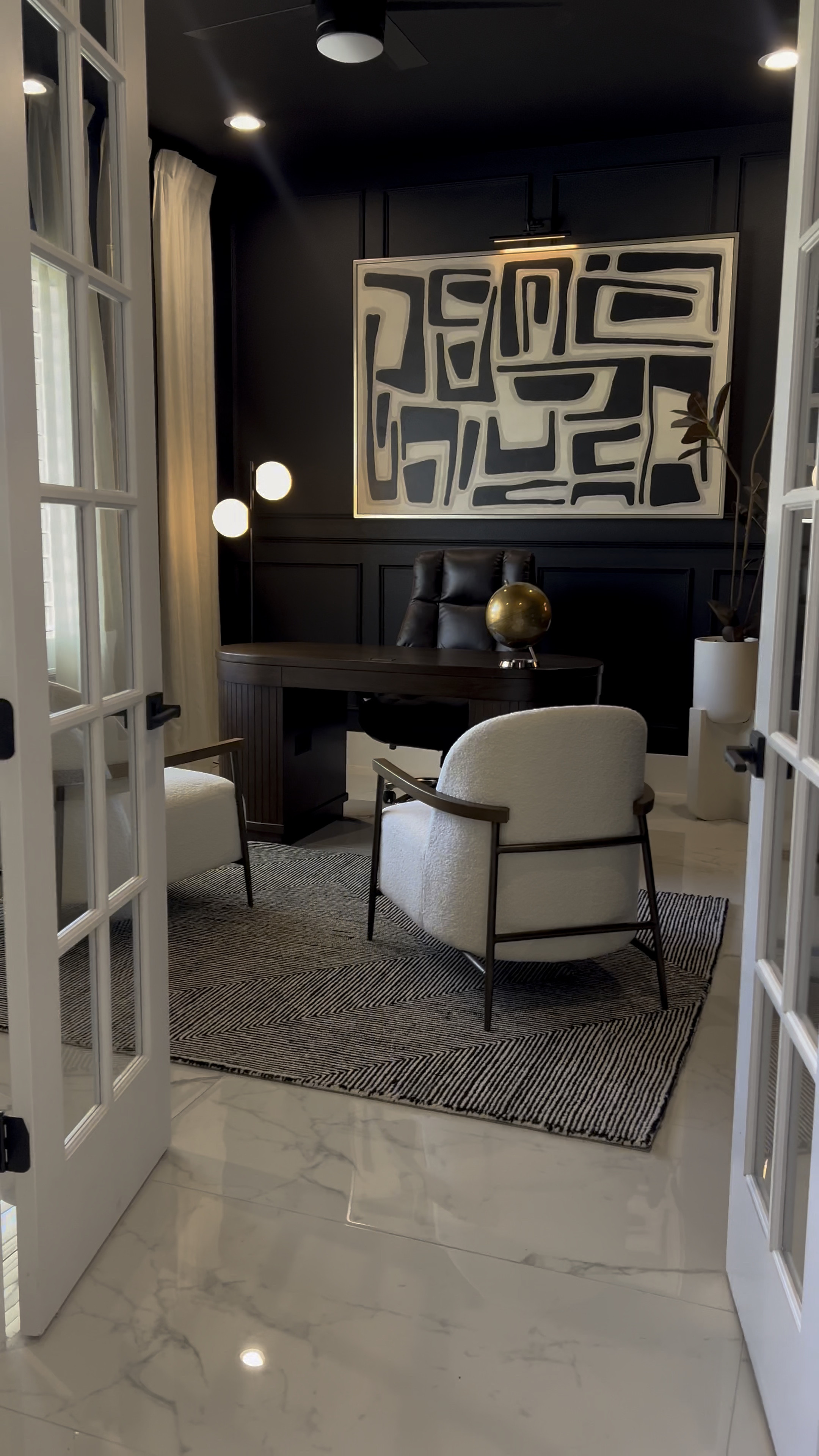 Here from TikTok? Hi! Designer tip: The fastest way to transform any space? Focus on these four things - accent walls, large-scale art, layered lighting, and accessories with personality.