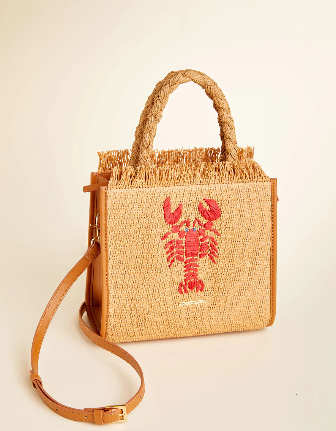 Woven Straw Dune Satchel Lobster | Spartina 449