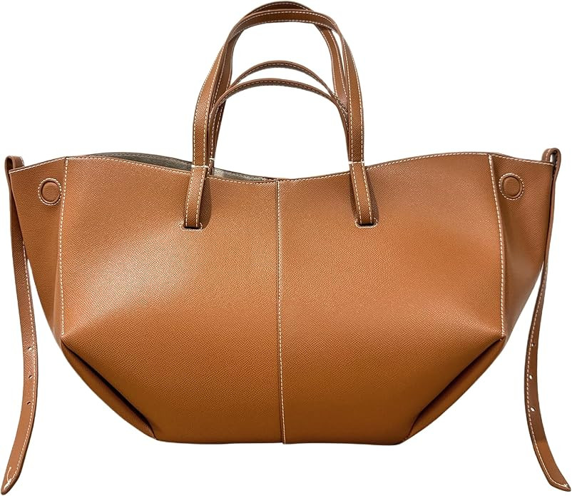 MAIYA Women's Ultrafiber Leather Trendy Work Tote Shoulder Hand Bag with Mini Bag and Pouch Inclu... | Amazon (US)