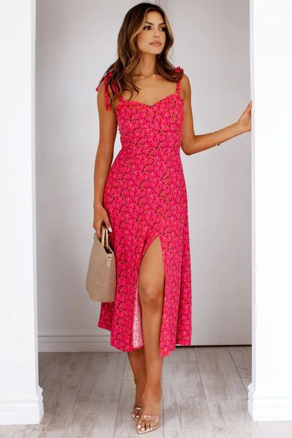 Time to Bloom Berry Floral Dress | Shop Priceless