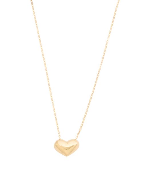 Made In Italy 14kt Gold Electroform Heart Pendant Necklace | TJ Maxx