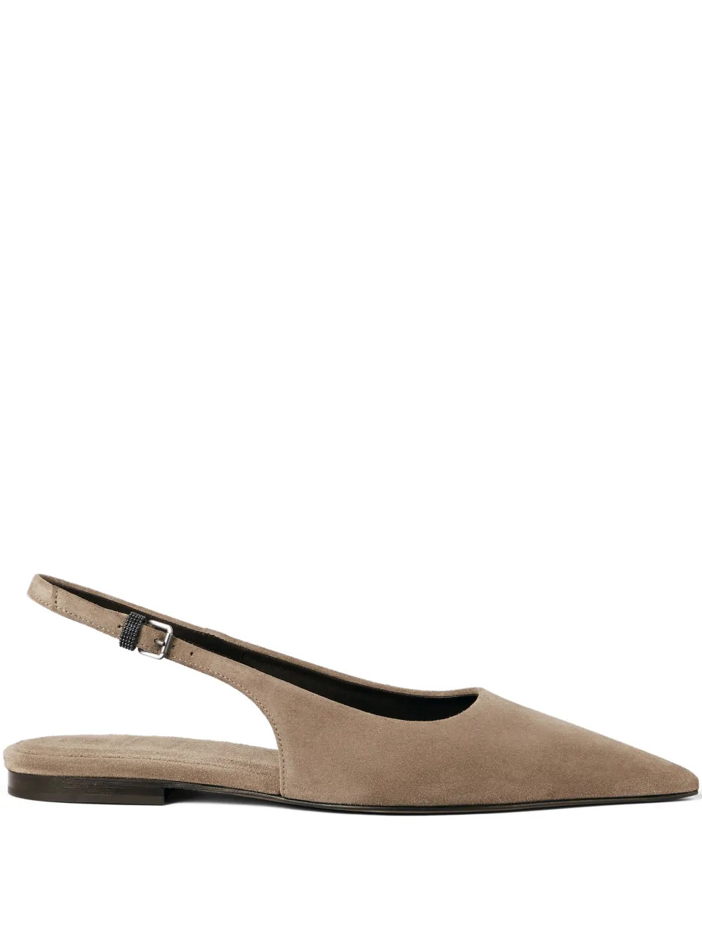 suede slingback ballet flats | Farfetch Global