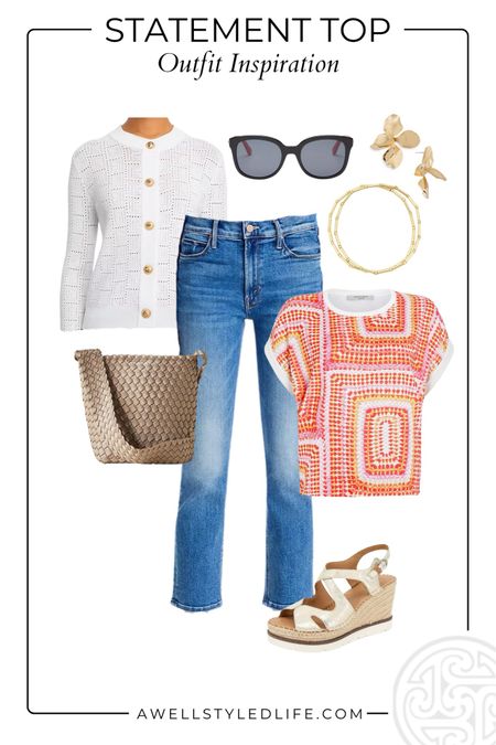 Spring Outfit Inspiration	

All items from Bloomingdale's

#fashion #fashionover50 #fashionover60 #springfashion #springoutfit #statementblouse #bloomingdales #bloomies #bloomiesfashion 

#LTKover40 #LTKSeasonal #LTKstyletip