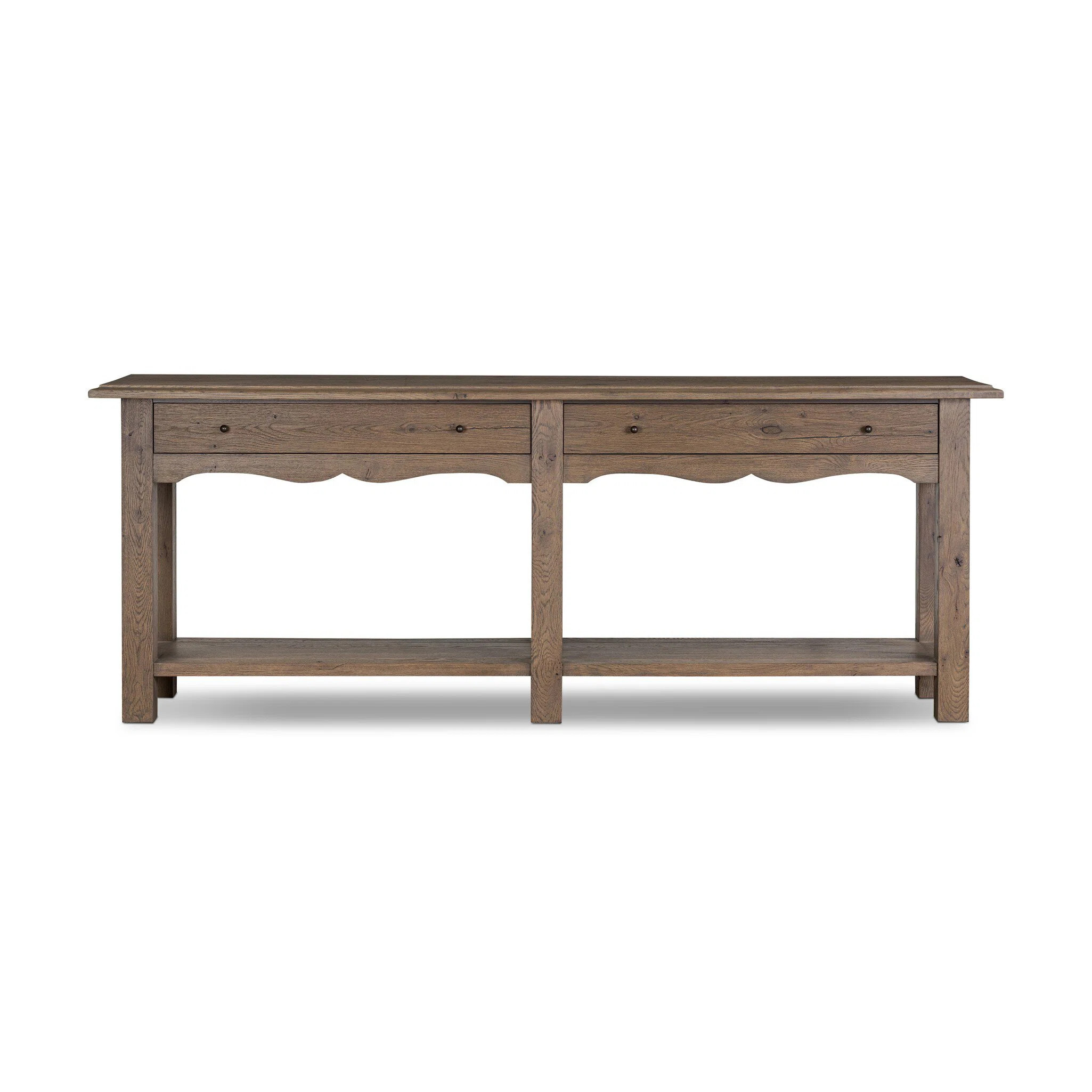 Bayla Console Table-Weathered Oak | Perigold