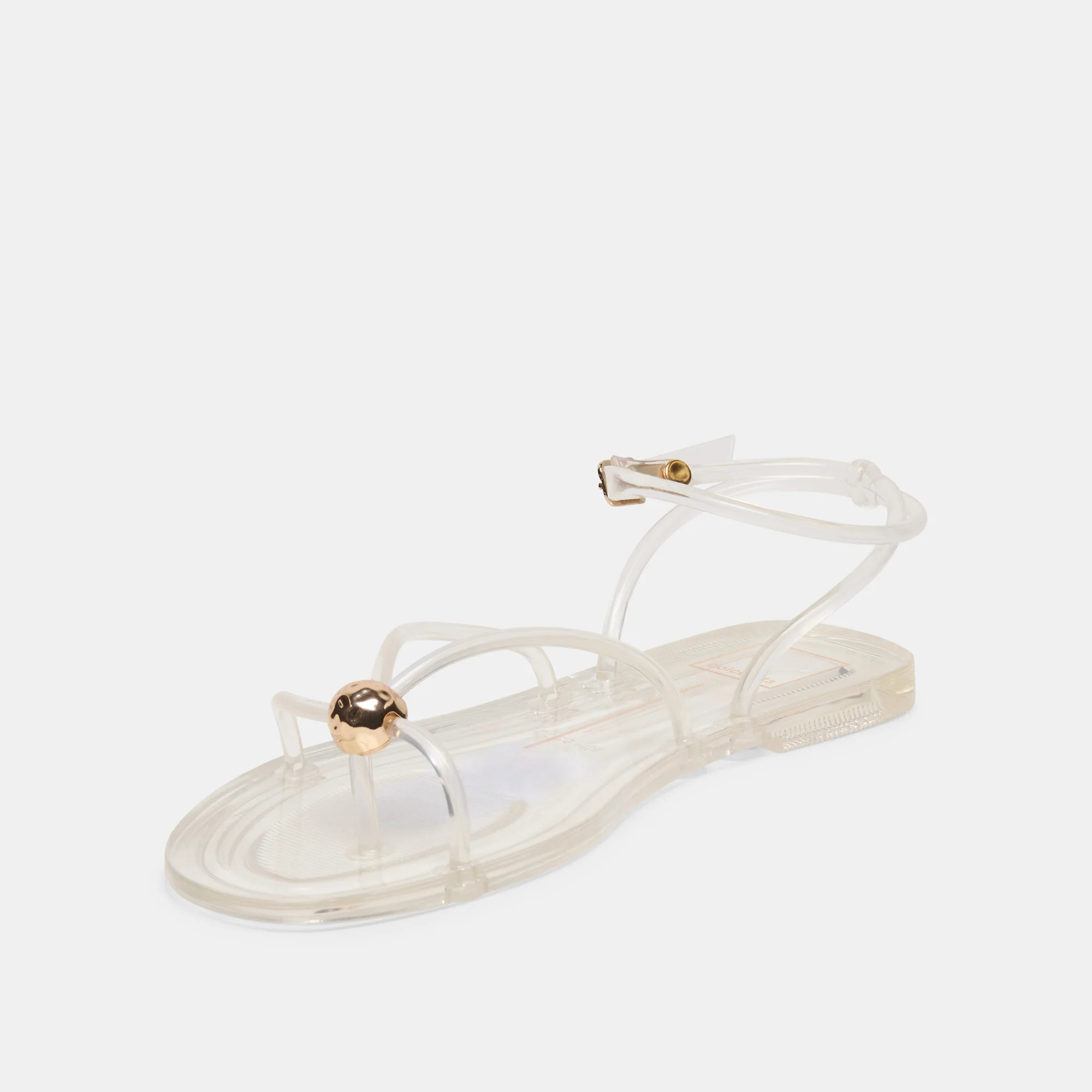 Kenley Vinyl Sandals Crystal Jelly | DolceVita.com