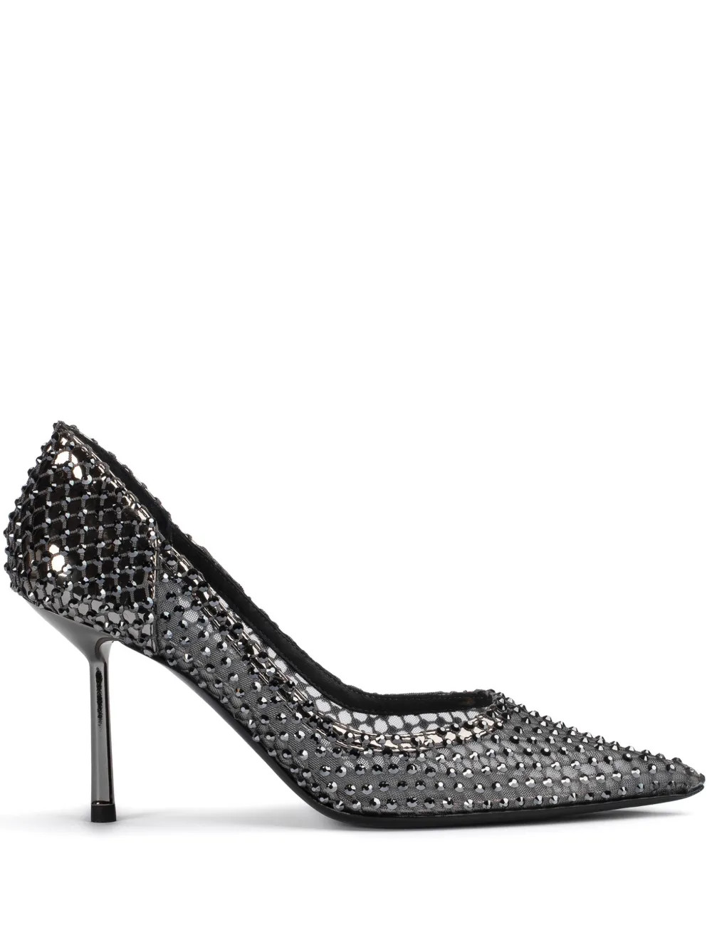 Le Silla Gilda 80mm crystal-embellished Pumps | Black | FARFETCH PH | Farfetch Global