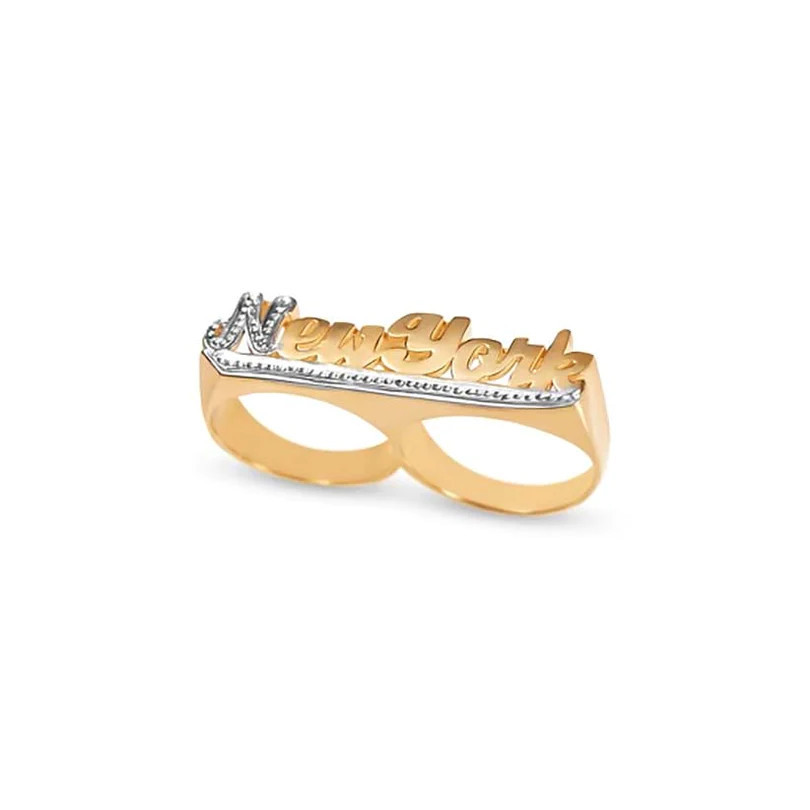 THE NUEVA YORK DOUBLE RING (WUZG00D X THE M JEWELERS) | The M Jewelers