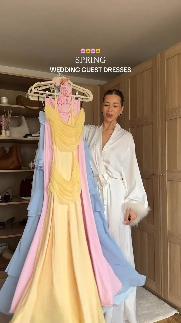 Some of my fav wedding guest dresses in my collection 🌸🦋🌼💐 which is your fav? 1-5?

#weddingguestdress #weddingguestoutfit #dressinspo #springdresses @meshki @clubllondon @asos @wanderdoll_