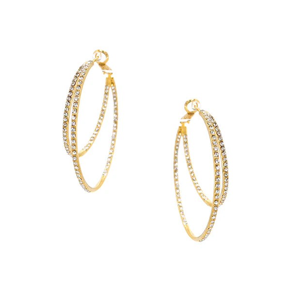 Double Pave Hoops - YELLOW | Jennifer Miller Jewelry