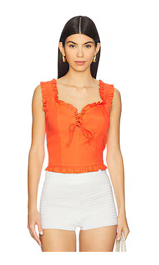 ASTR the Label Raelyn Top in Orange from Revolve.com | Revolve Clothing (Global)