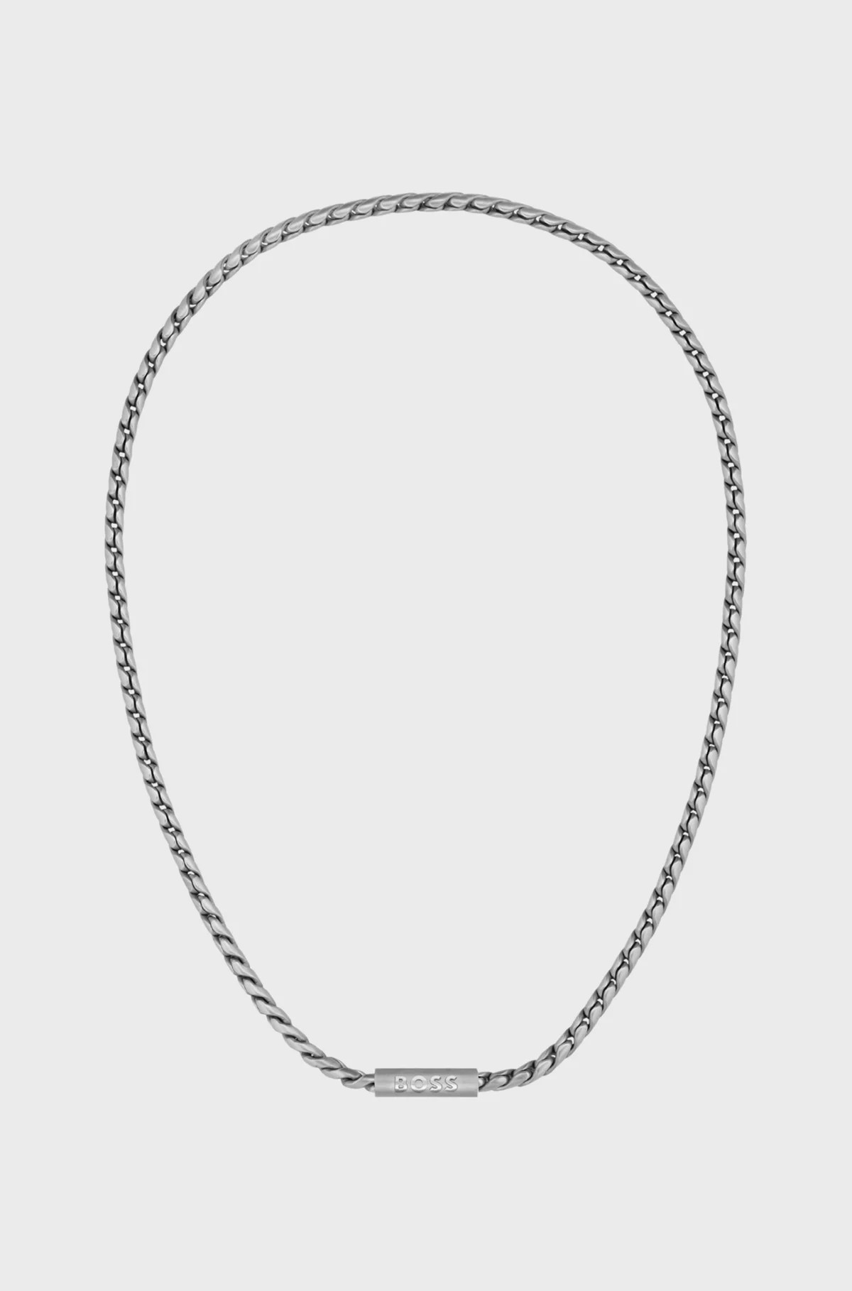 Silver-tone necklace with braided chain | Hugo Boss (UK)