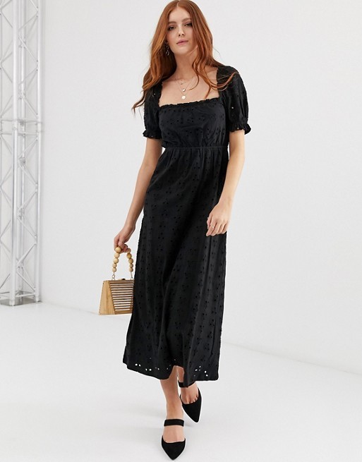 ASOS DESIGN prairie broderie maxi dress | ASOS US